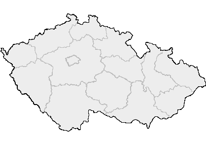 mapa ČR